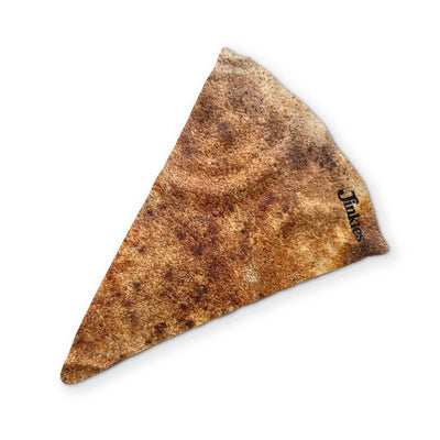 A SLICE OF CHEESE PIZZA YOU CAN CLEAN YOUR GLASSES WITH